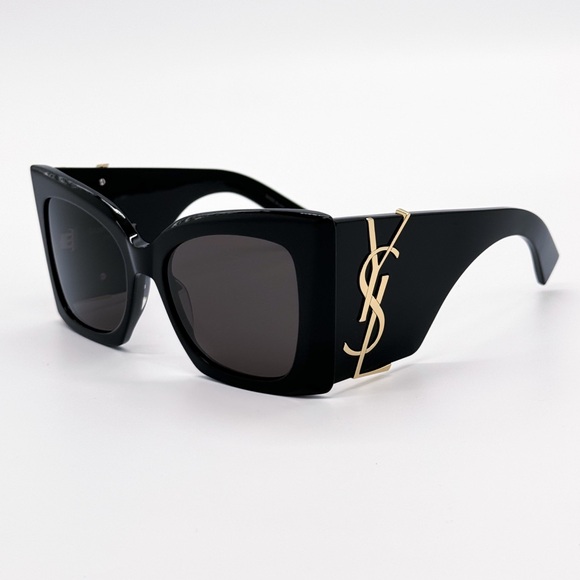 NEW SAINT LAURENT SL M119 BLAZE 001 OVERSIZED BLACK SLM119 001 WOMEN SUNGLASSES - Picture 6 of 12